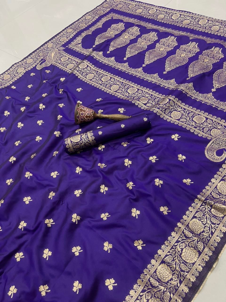 Banarasi Soft Silk Saree With Blouse