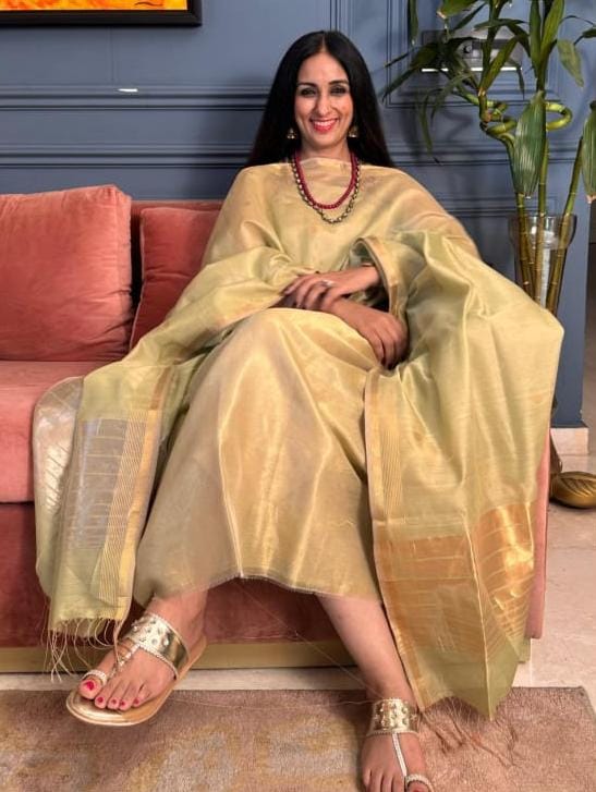 Pure Maheswari Silk Cotton Handwoven Unstitch Suit