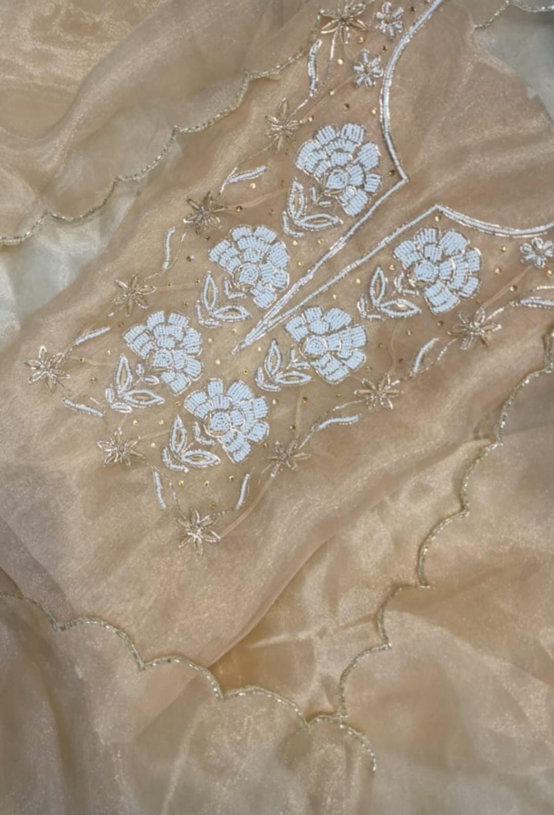 Pure Organza unstitched Suits
