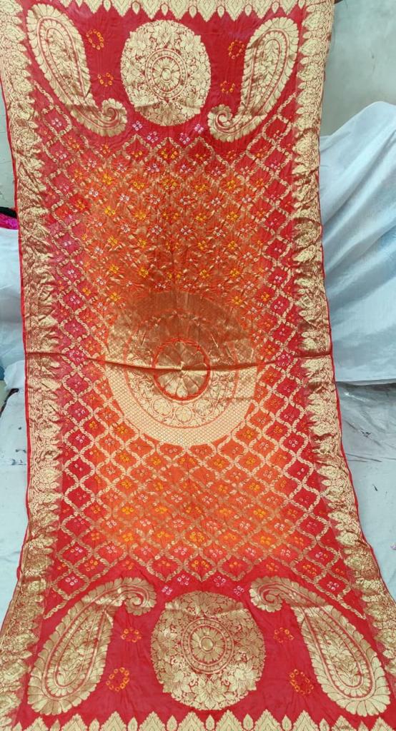 Banaras Gharchola Silk full Zari Work Dupatta