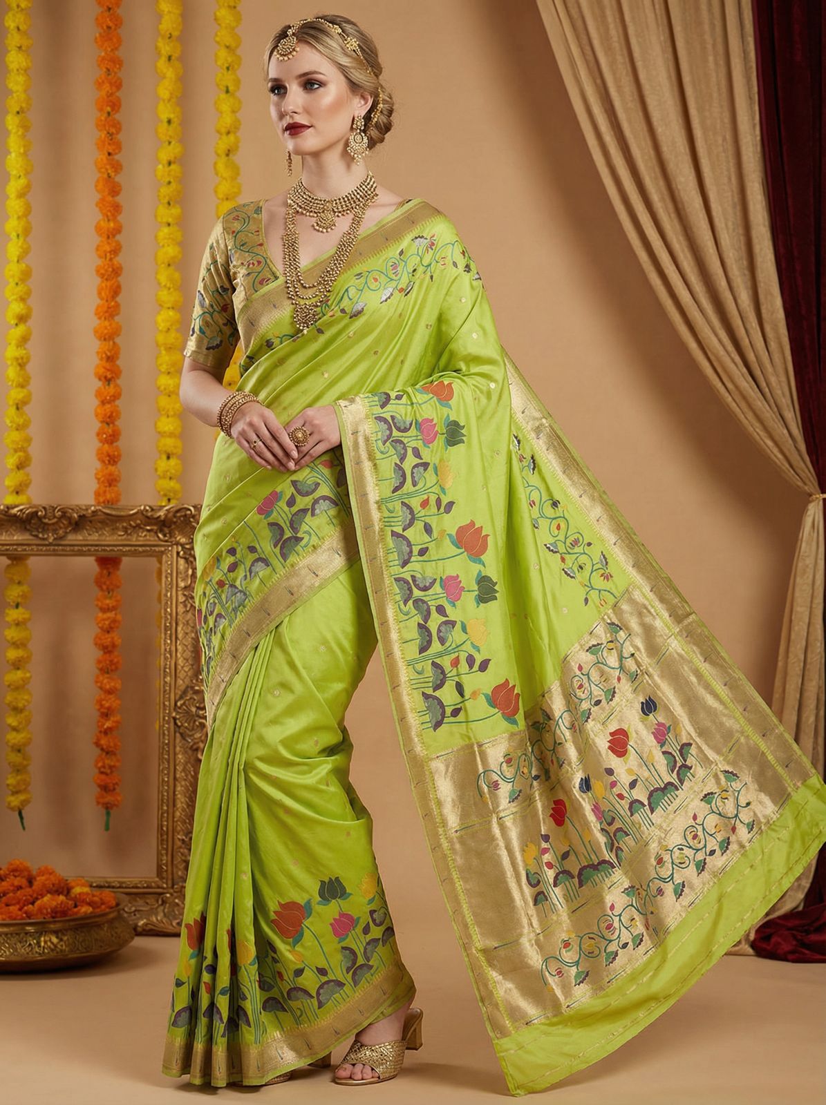 Banarasi Soft Silk Saree With Blouse