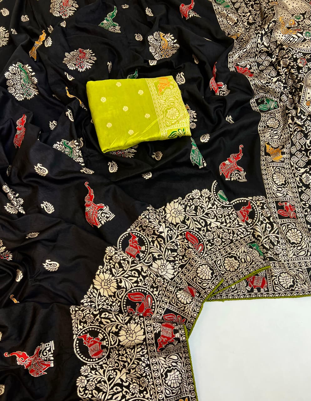 Banarasi Soft Silk Saree With Blouse