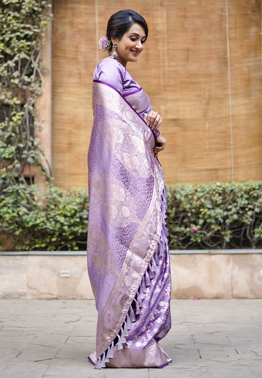 Banarasi Soft Silk Saree With Blouse