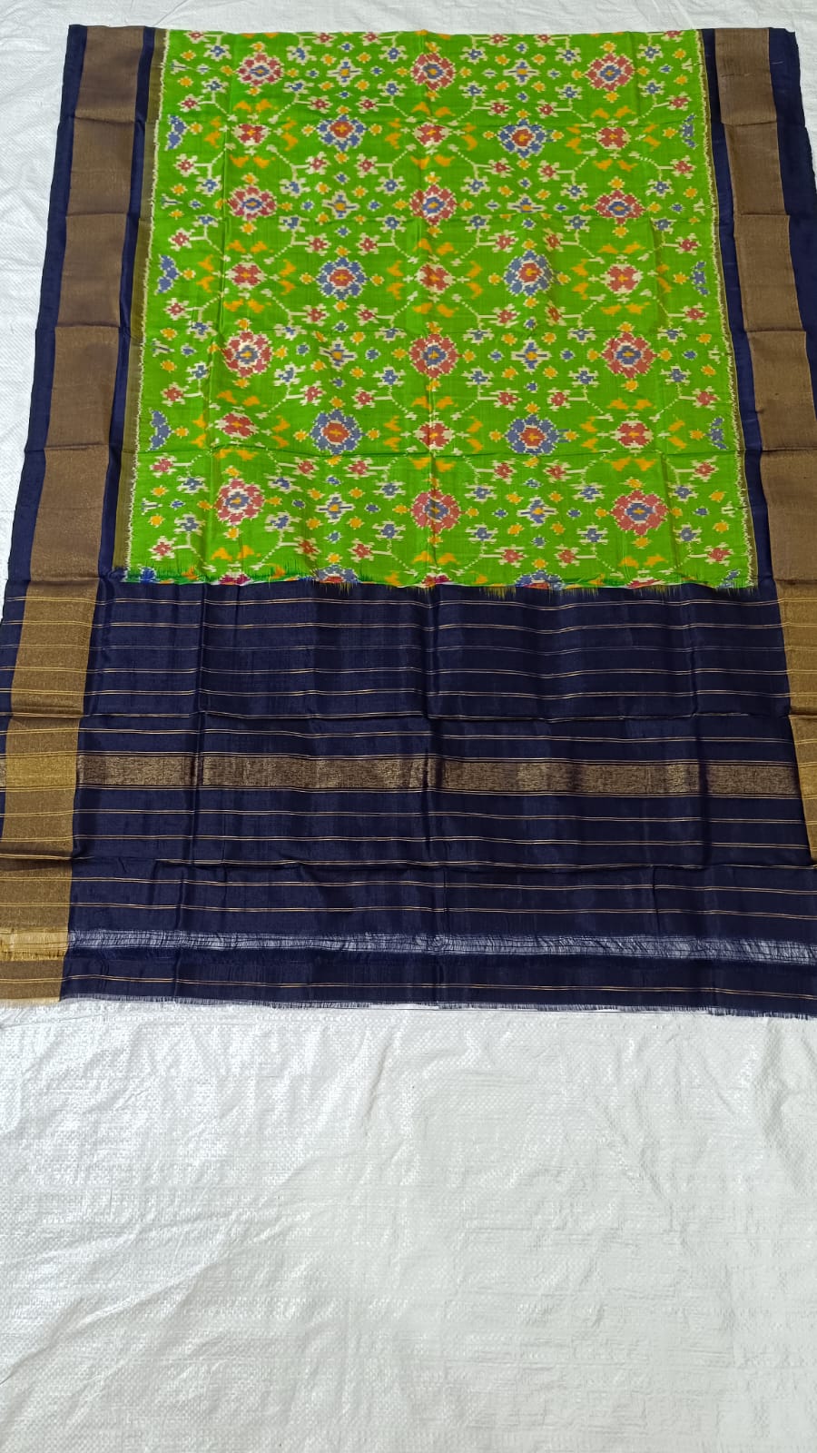 Pure Ikkat Mulberry Silk Sico Dupatta