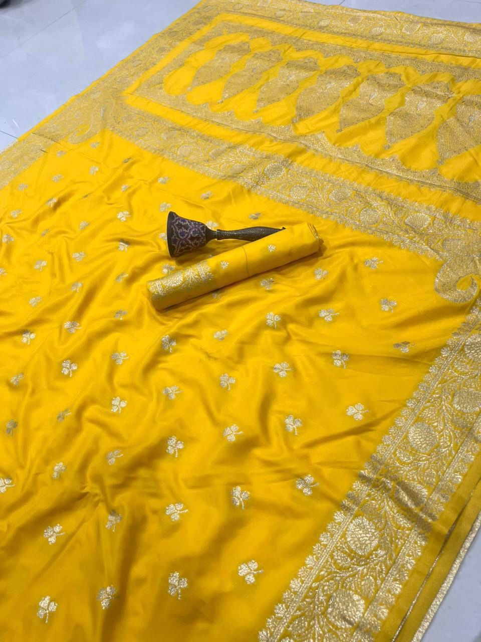 Banarasi Soft Silk Saree With Blouse