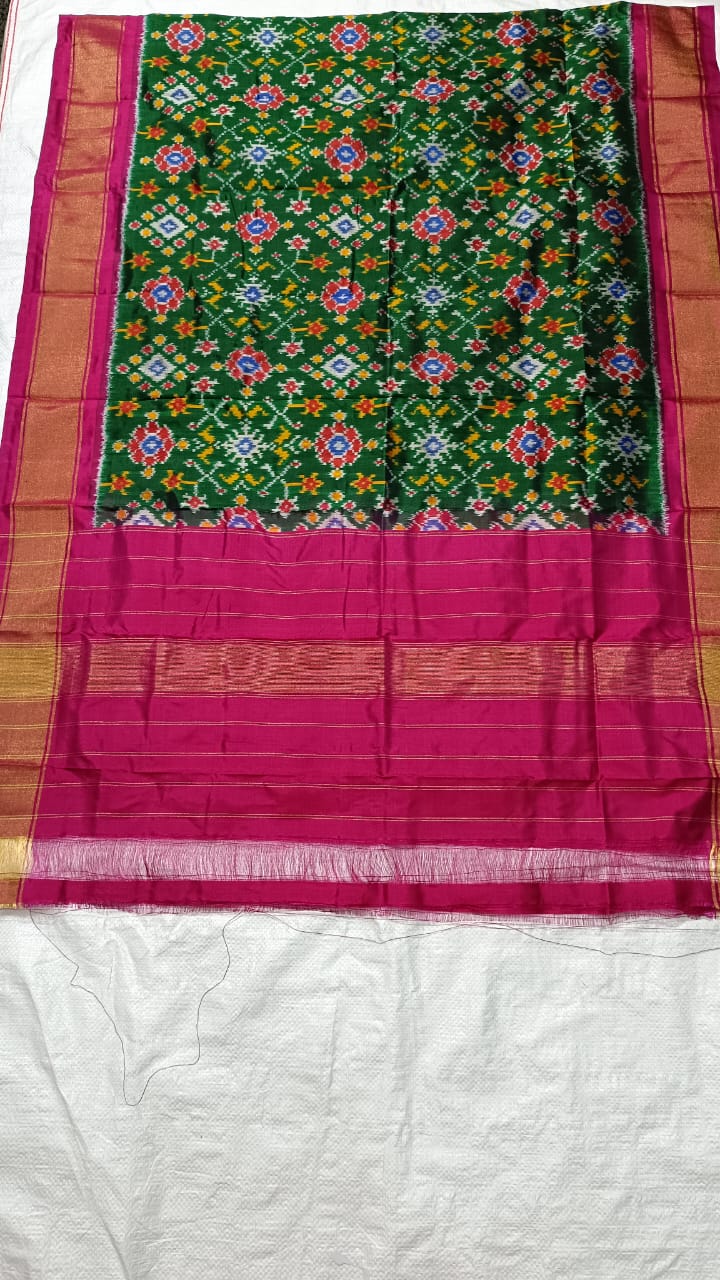 Pure Ikkat Mulberry Silk Sico Dupatta