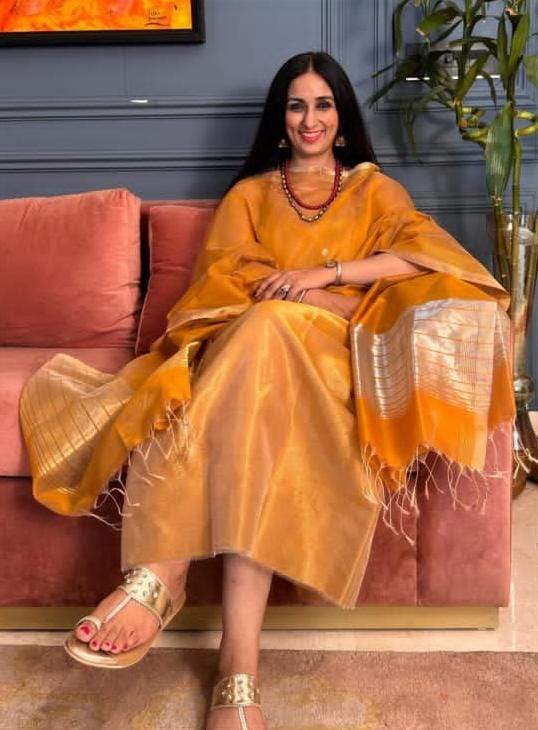 Pure Maheswari Silk Cotton Handwoven Unstitch Suit