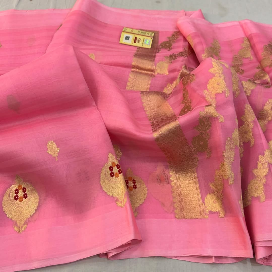Banarasi Soft Silk Saree With Blouse