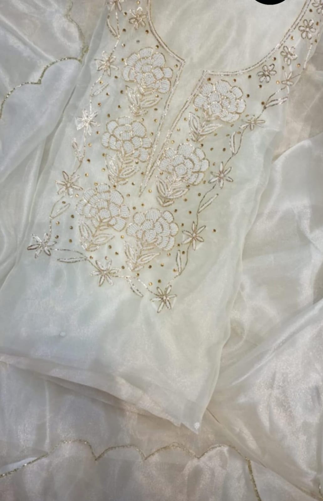 Pure Organza unstitched Suits