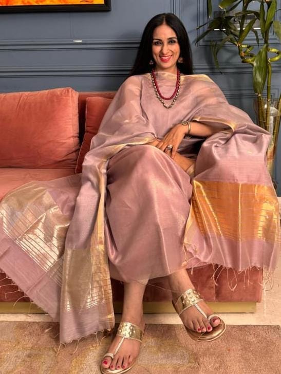 Pure Maheswari Silk Cotton Handwoven Unstitch Suit