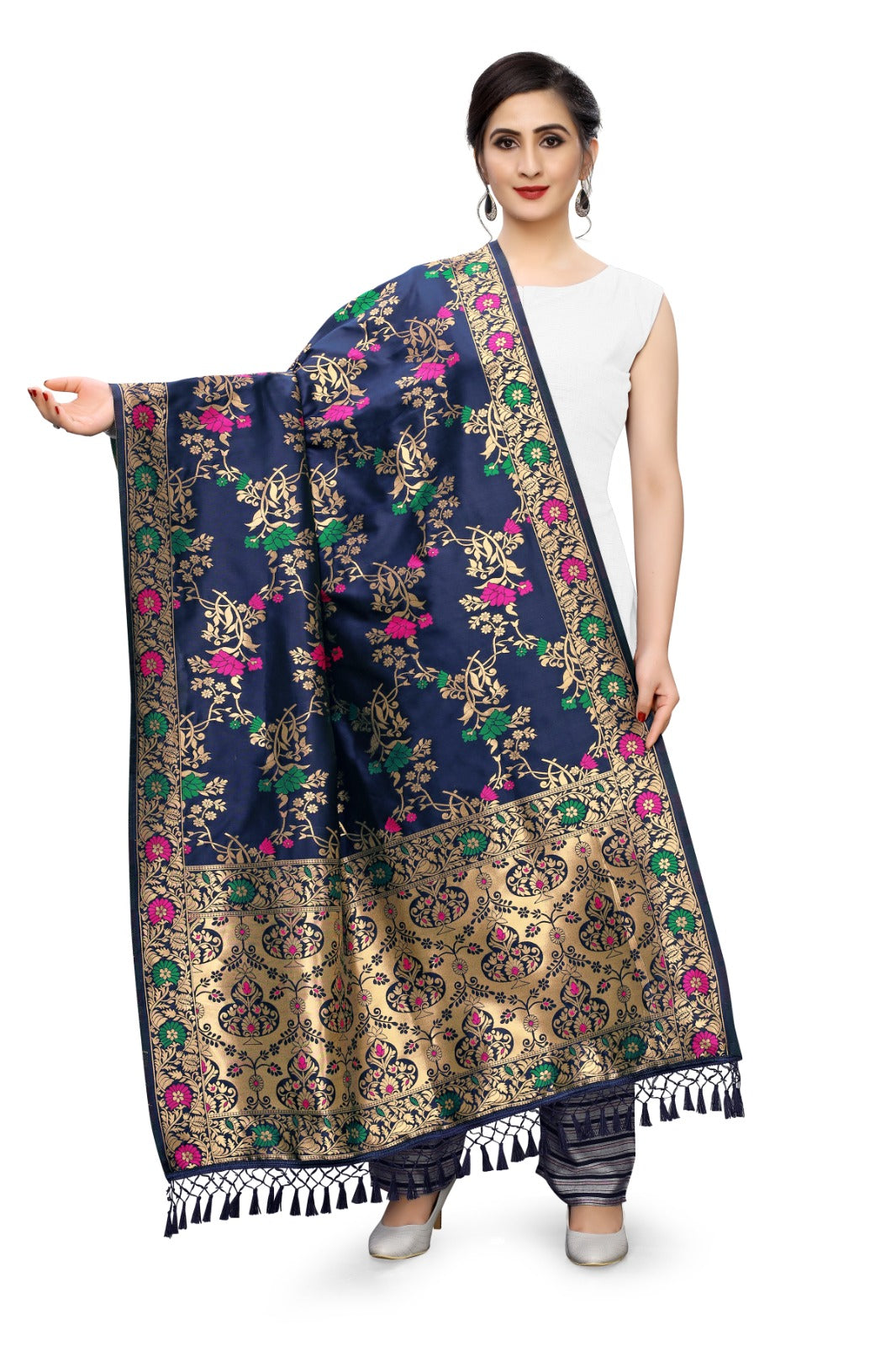 Banaras Silk Zari Work Dupatta