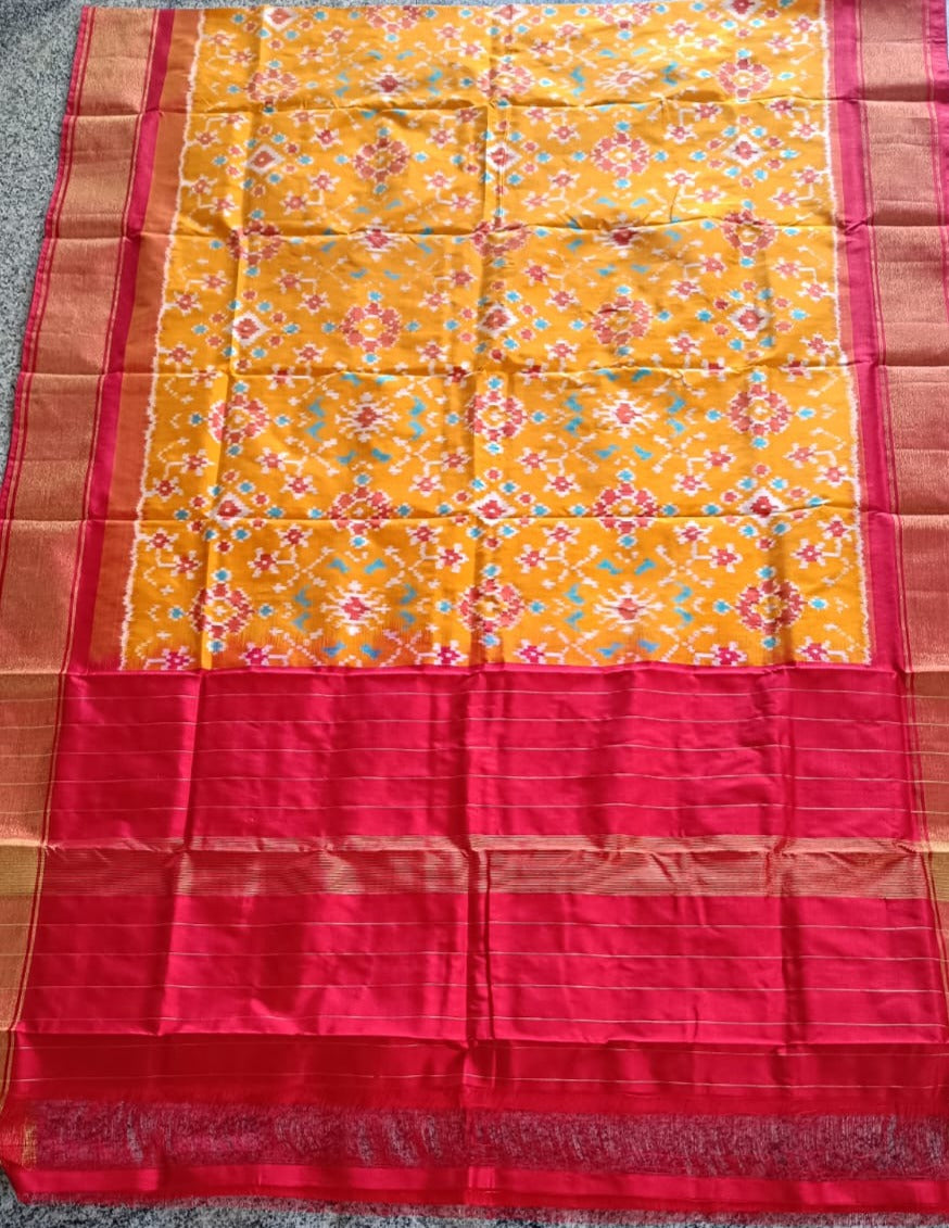 Pure Ikkat Mulberry Silk Sico Dupatta