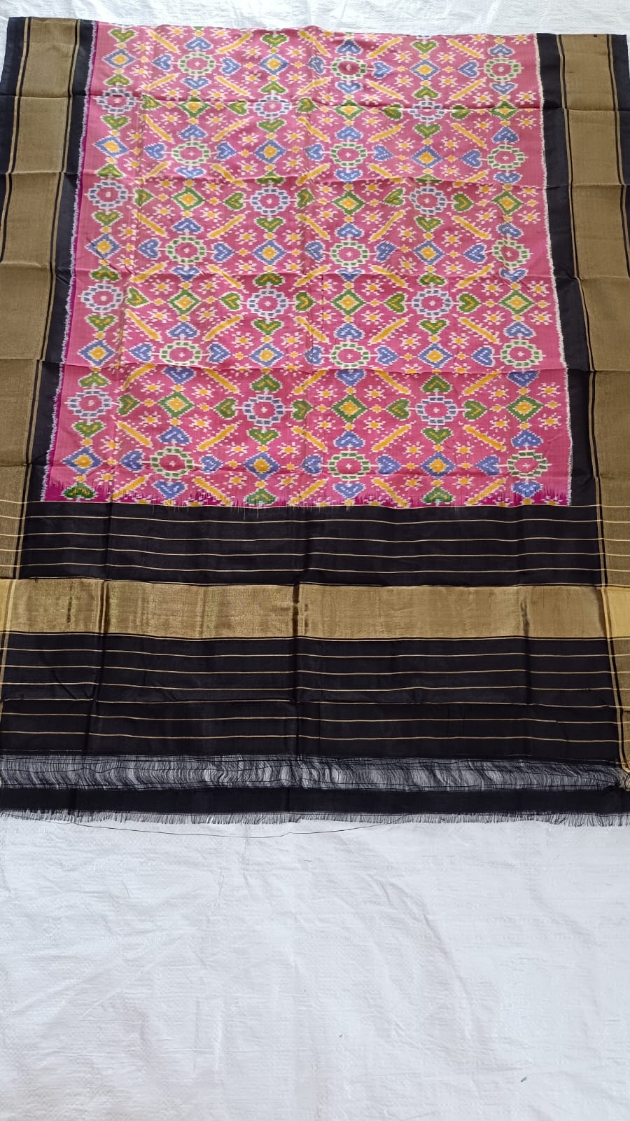 Pure Ikkat Mulberry Silk Sico Dupatta