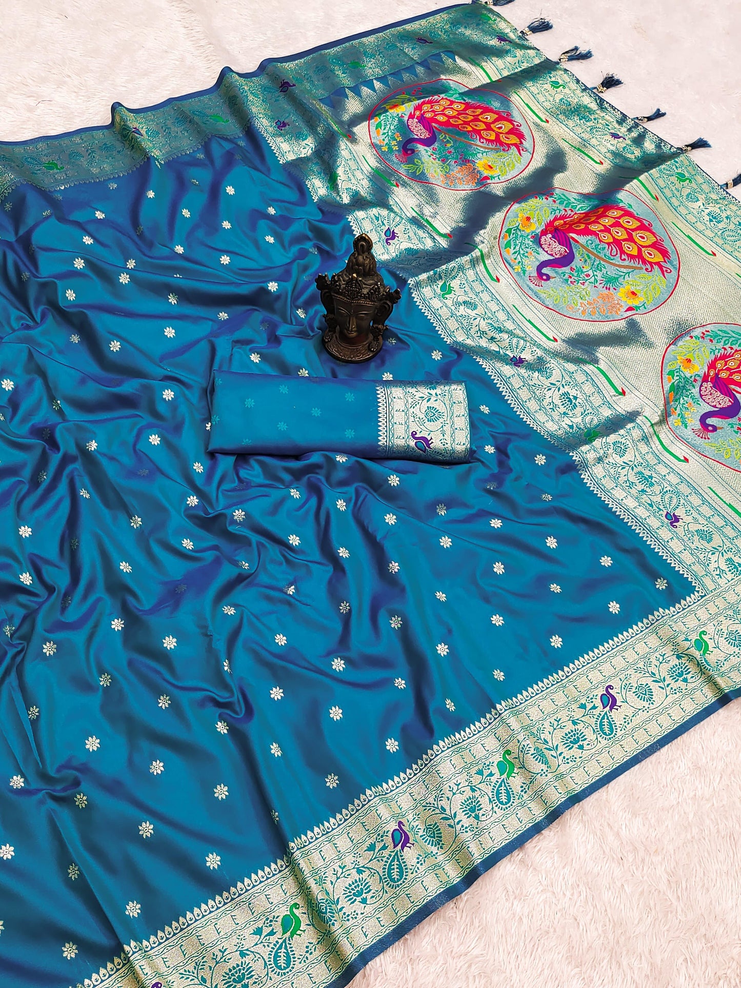 Banarasi Soft Silk Saree With Blouse