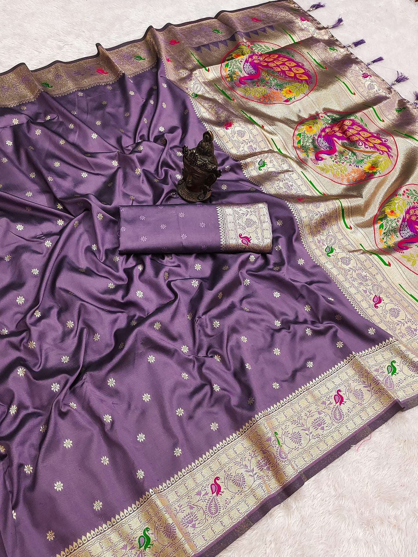 Banarasi Soft Silk Saree With Blouse