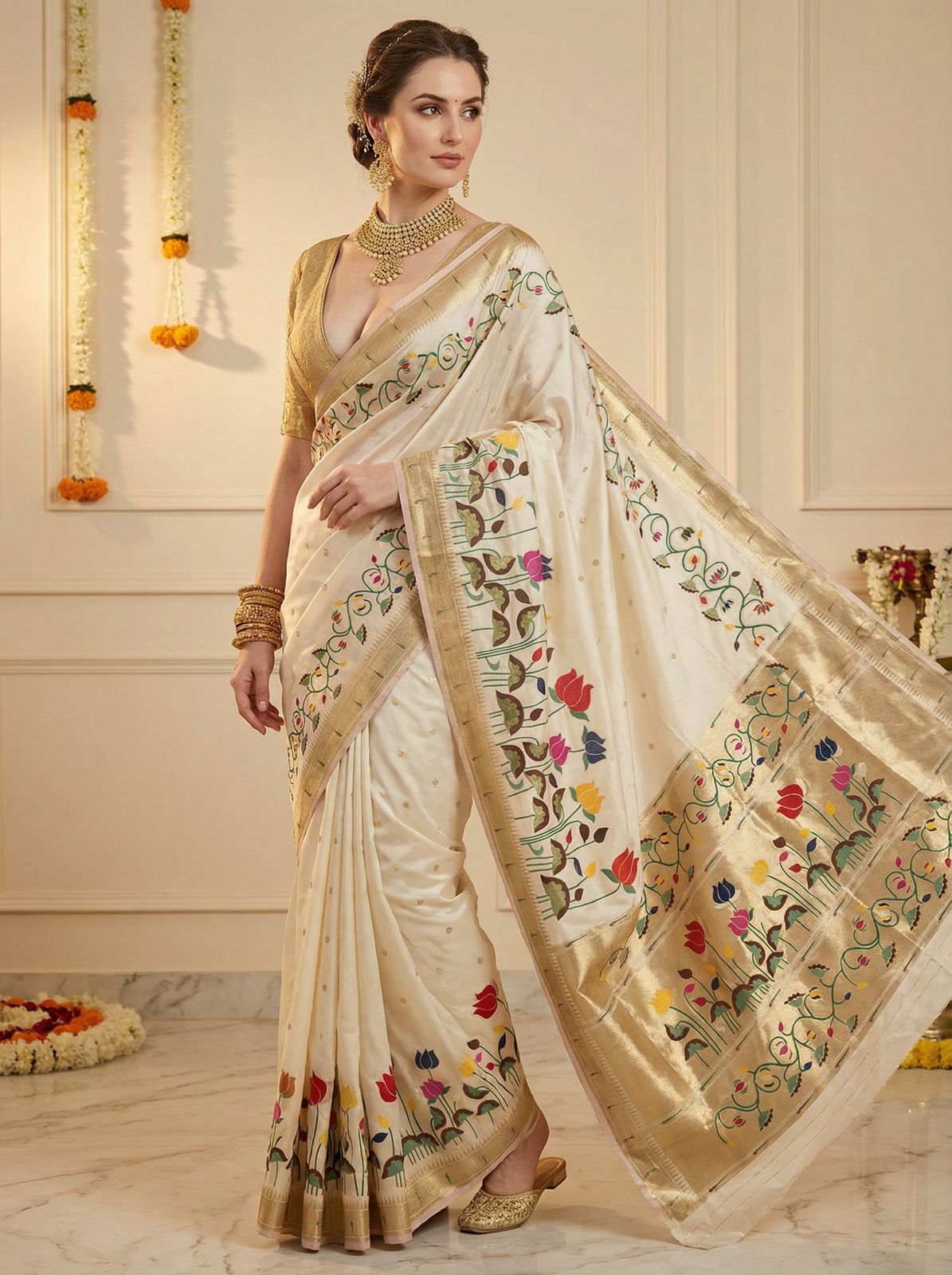 Banarasi Soft Silk Saree With Blouse