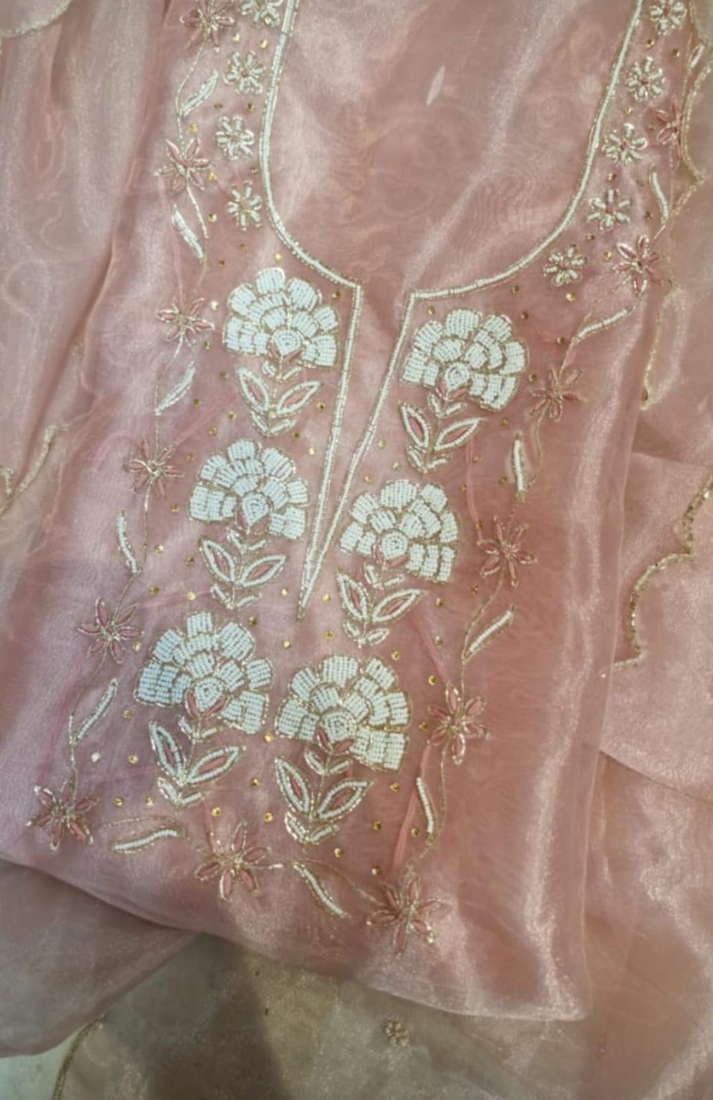 Pure Organza unstitched Suits