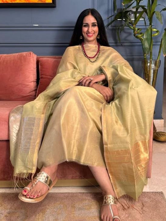 Pure Maheswari Silk Cotton Handwoven Unstitch Suit