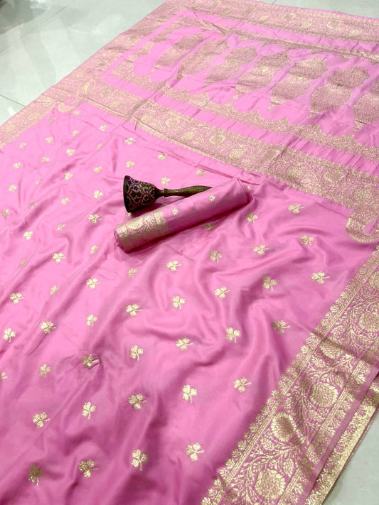 Banarasi Soft Silk Saree With Blouse