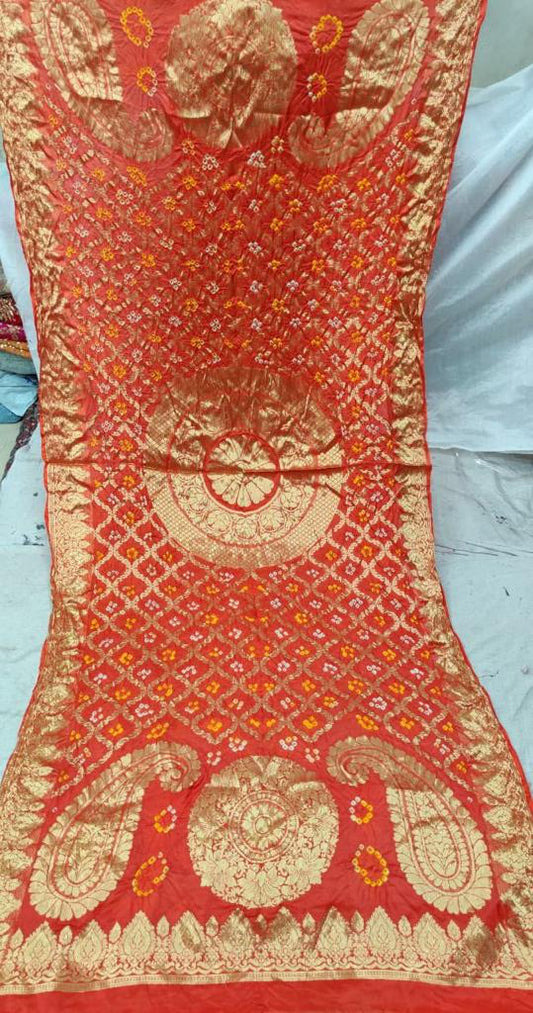 Banaras Gharchola Silk full Zari Work Dupatta