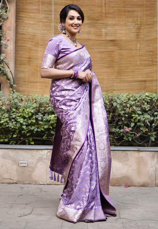 Banarasi Soft Silk Saree With Blouse