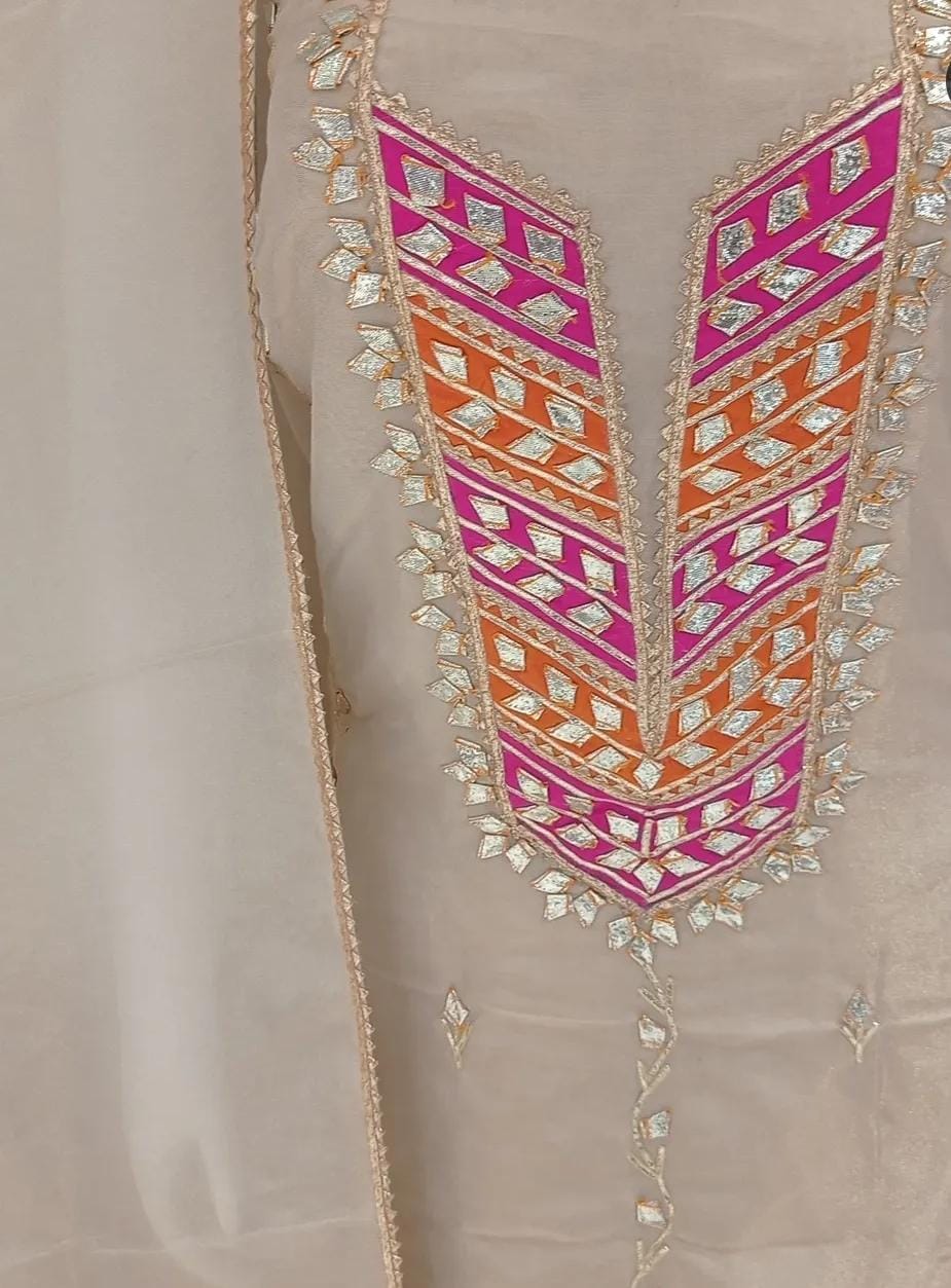 Pure Organza unstitched Suits