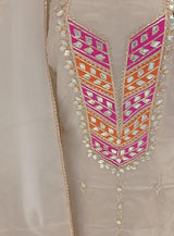 Pure Organza unstitched Suits