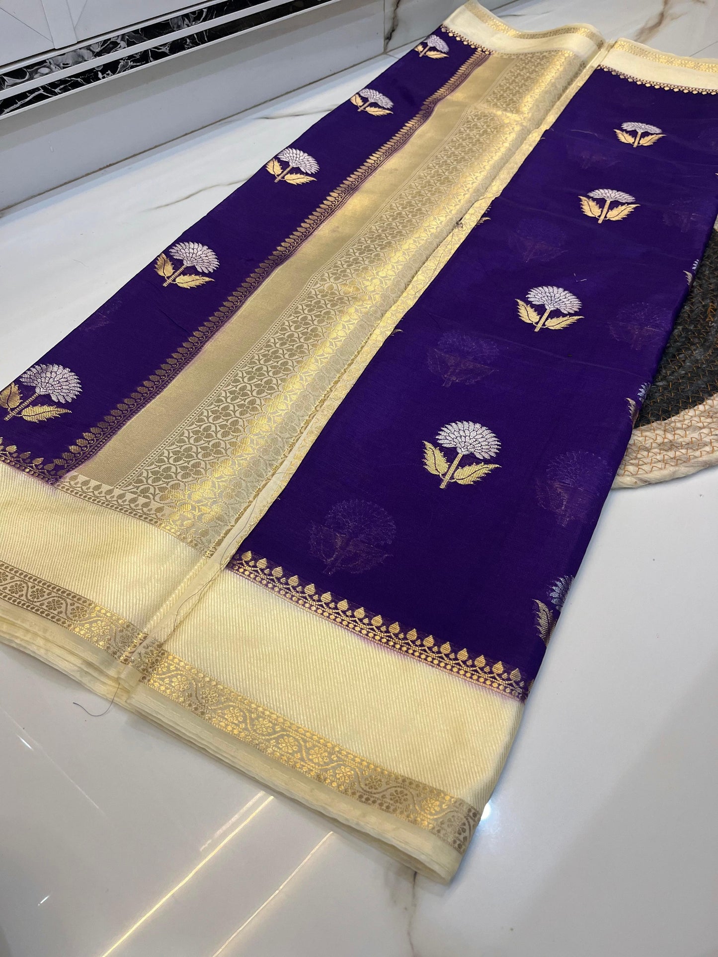 Banarasi Soft Silk Saree With Blouse
