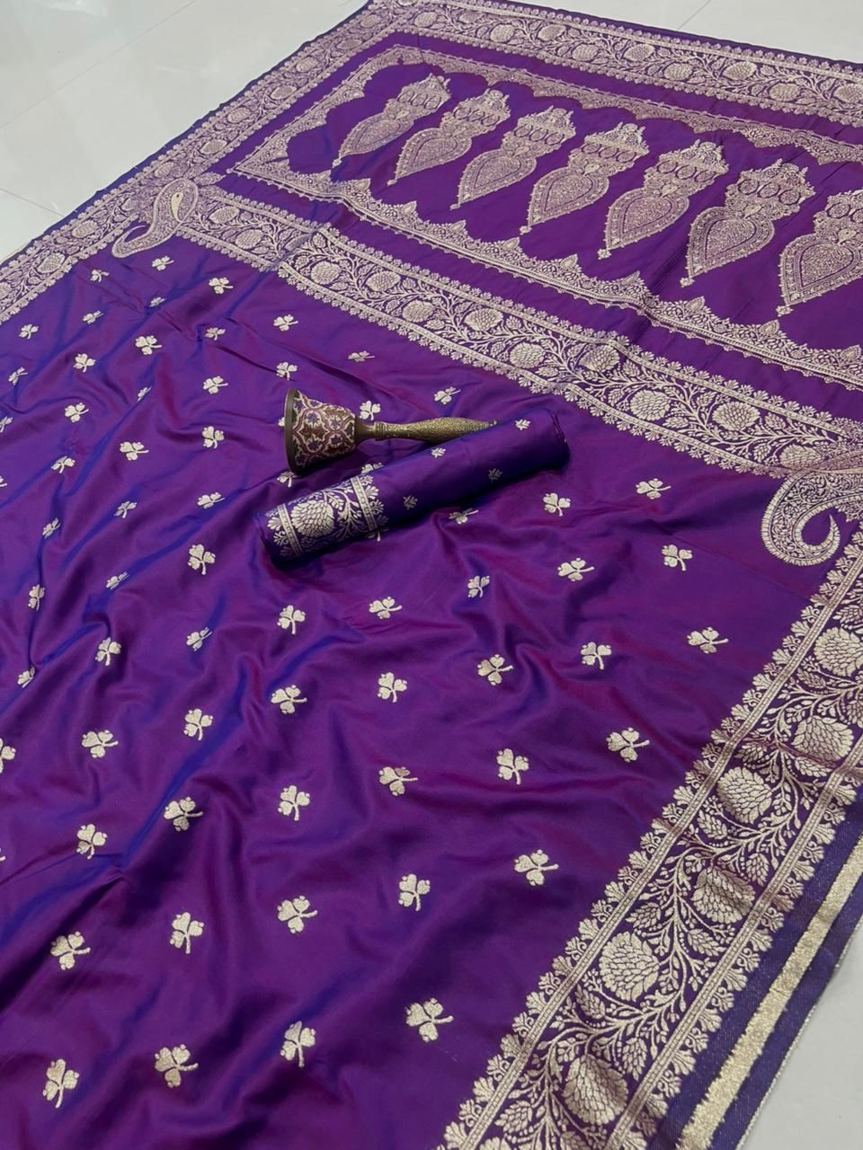 Banarasi Soft Silk Saree With Blouse