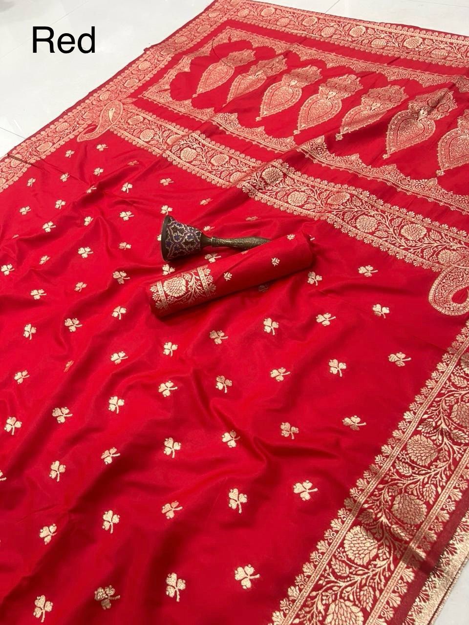 Banarasi Soft Silk Saree With Blouse