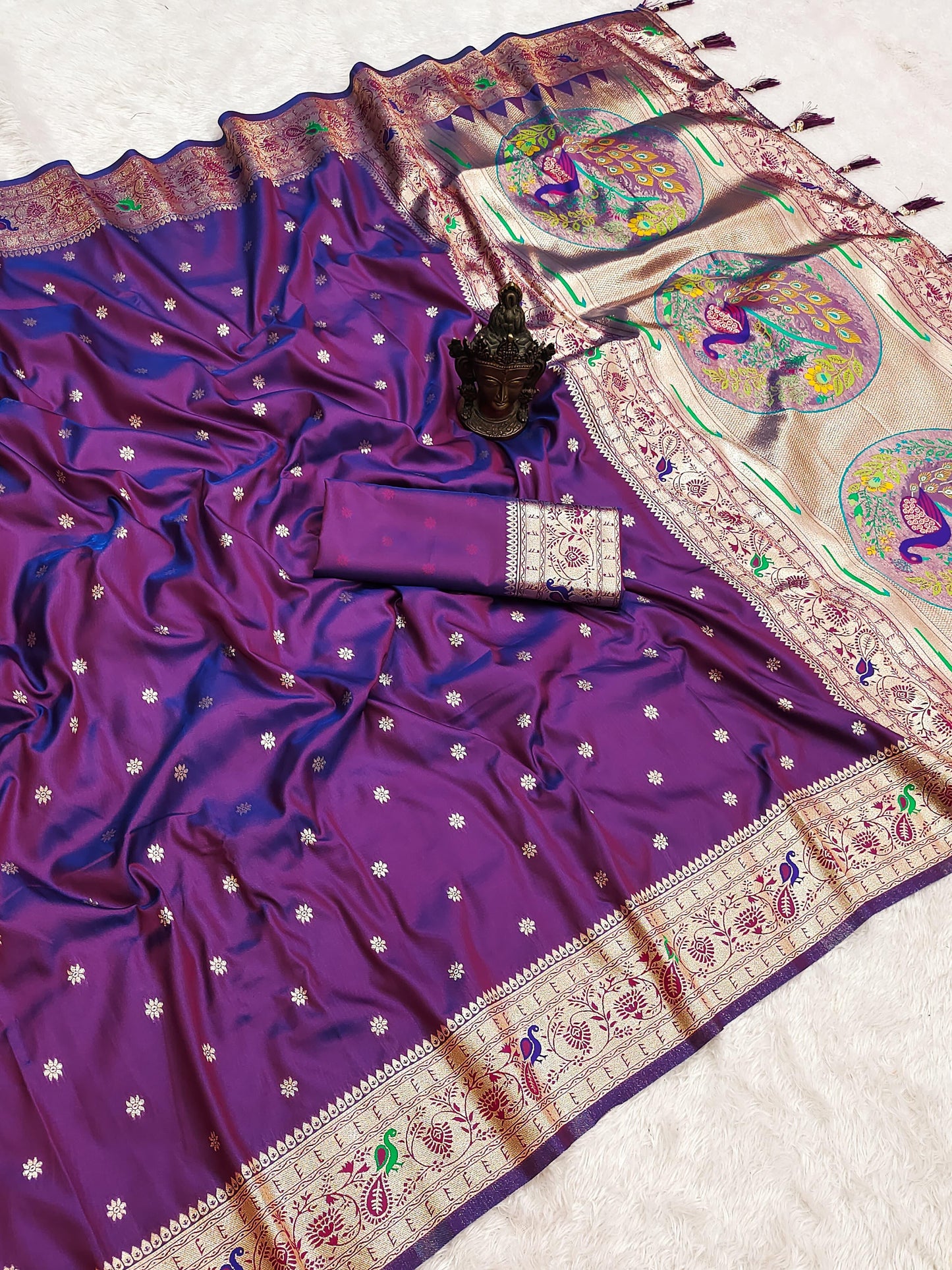 Banarasi Soft Silk Saree With Blouse