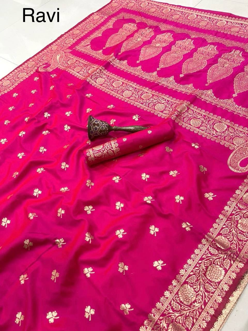 Banarasi Soft Silk Saree With Blouse