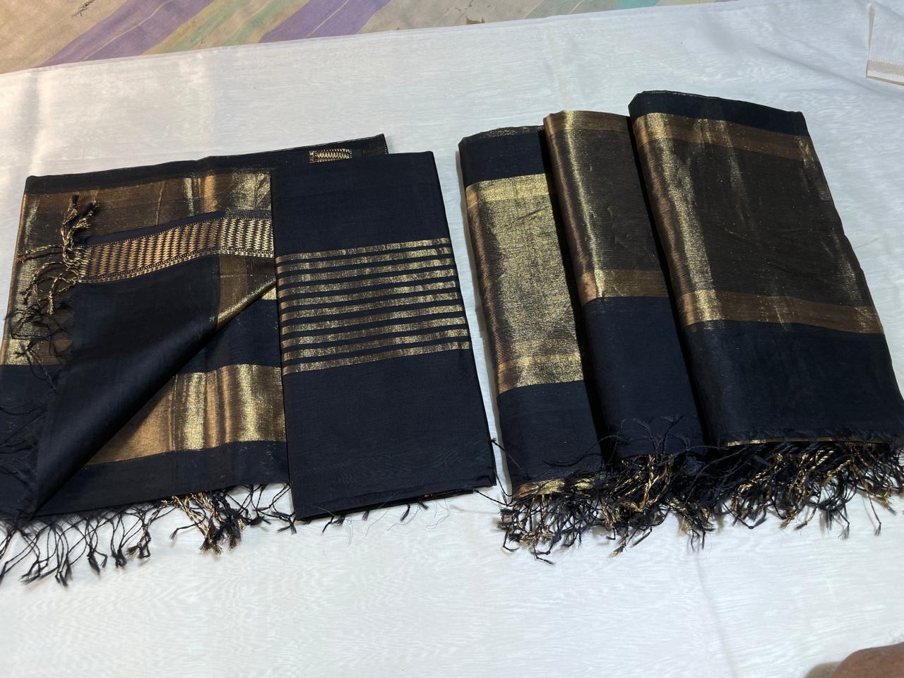 Pure Maheswari Silk Cotton Handwoven Unstitch Suit