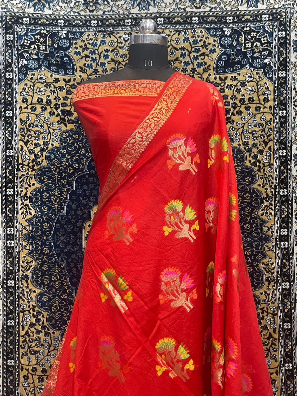 Banarasi Soft Silk Saree With Blouse