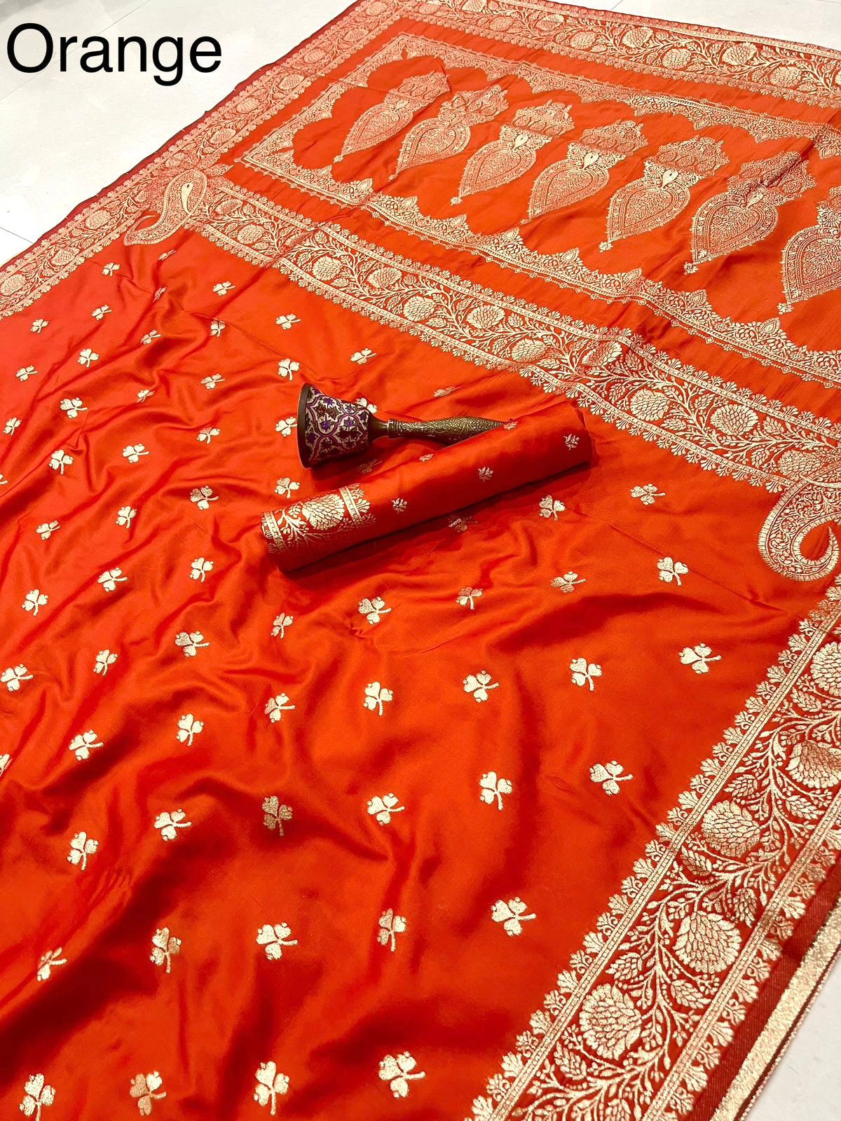 Banarasi Soft Silk Saree With Blouse