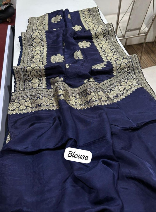 Banarasi Soft Silk Saree With Blouse