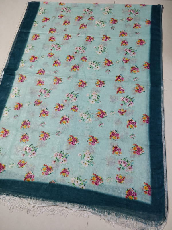 Pure Linen Digital Print Dupatta