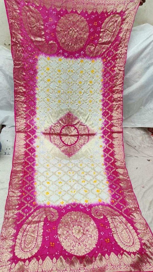 Banaras Gharchola Silk full Zari Work Dupatta