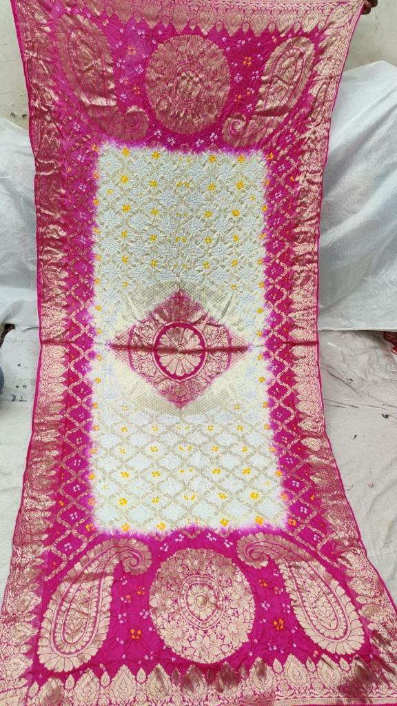 Banaras Gharchola Silk full Zari Work Dupatta
