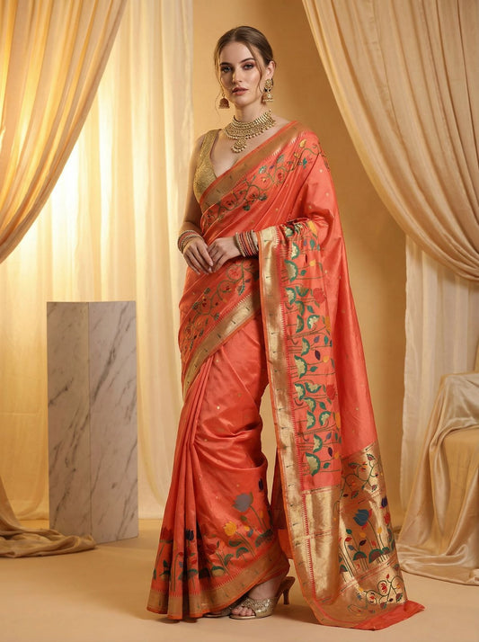 Banarasi Soft Silk Saree With Blouse