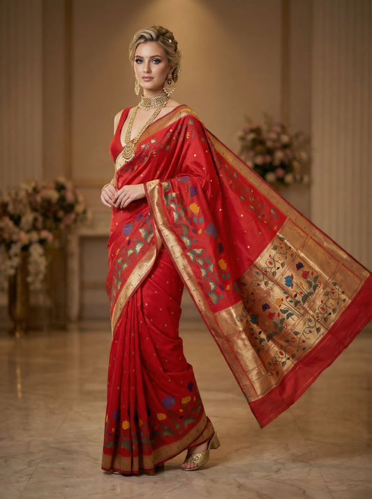 Banarasi Soft Silk Saree With Blouse