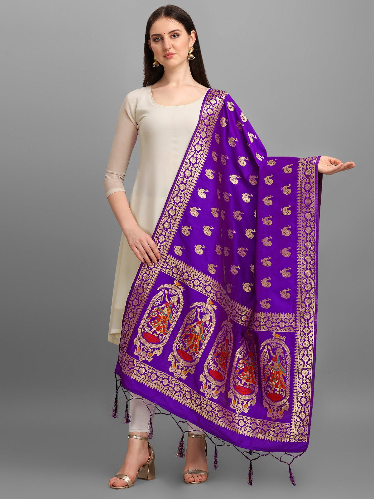 Banaras Silk Zari Work Dupatta