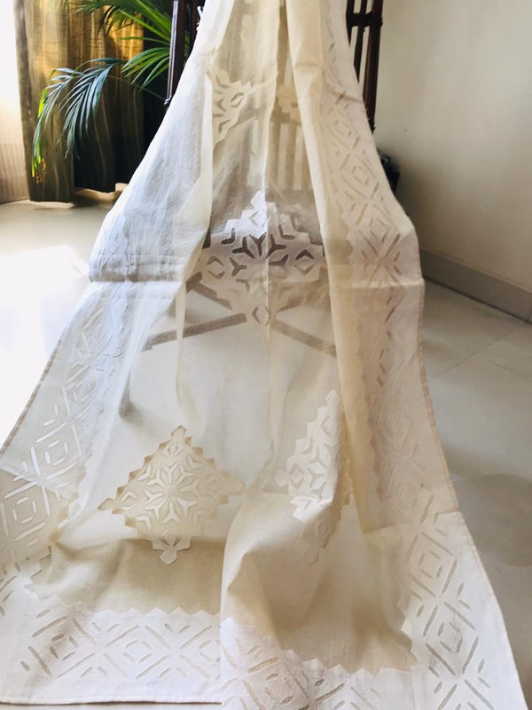 Rajasthani Pure Cotton Applique Work Dupatta