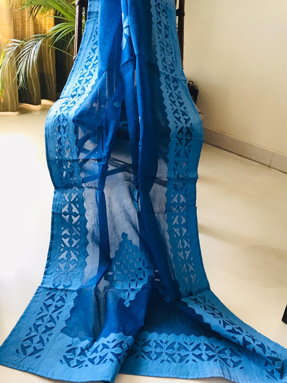 Rajasthani Pure Cotton Applique Work Dupatta