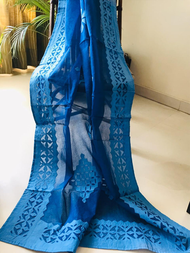 Rajasthani Pure Cotton Applique Work Dupatta