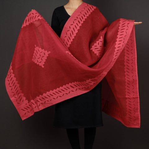 Rajasthani Pure Cotton Applique Work Dupatta