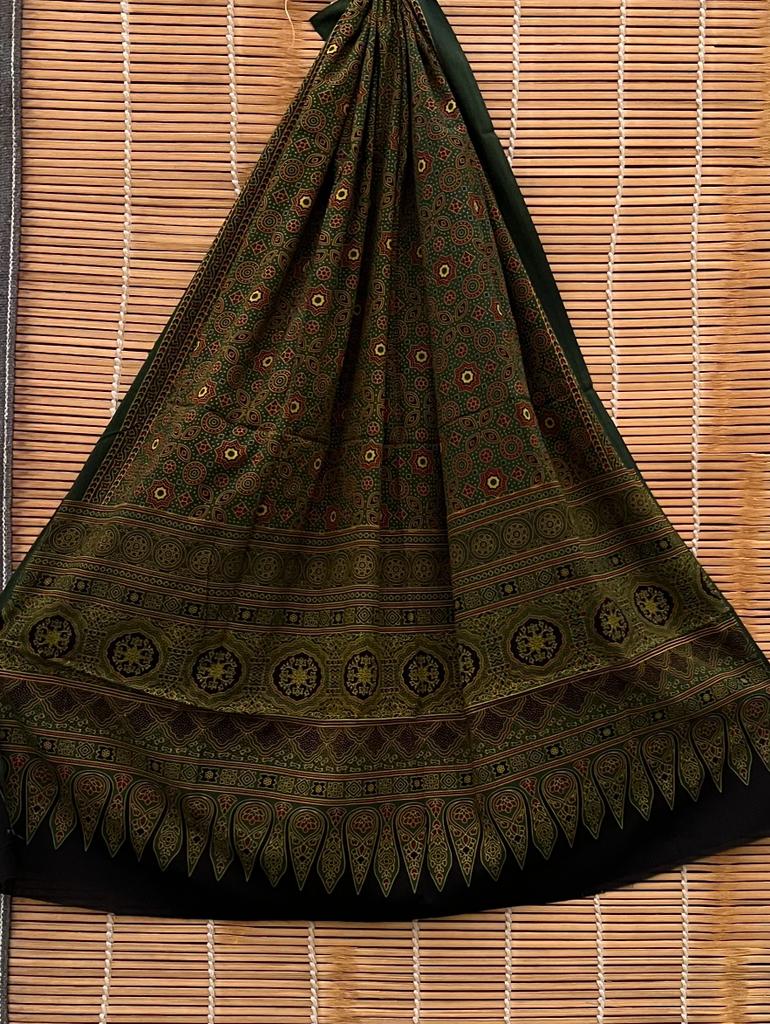 Pure Cotton Azrakh print dupatta