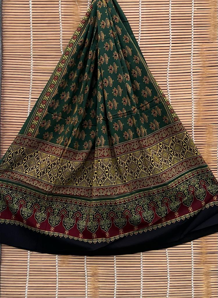 Pure Cotton Azrakh print dupatta – The Korf