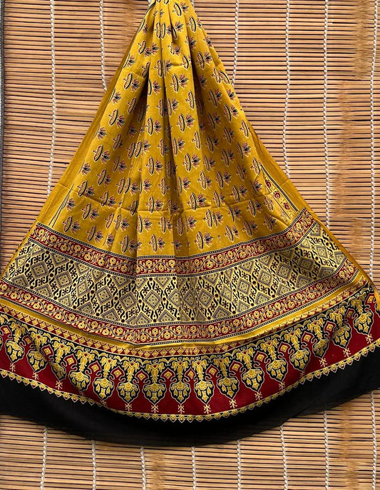 Pure Cotton Azrakh print dupatta