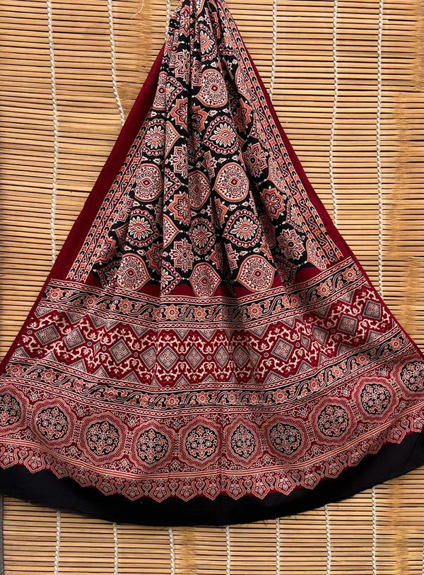 Pure Cotton Azrakh print dupatta